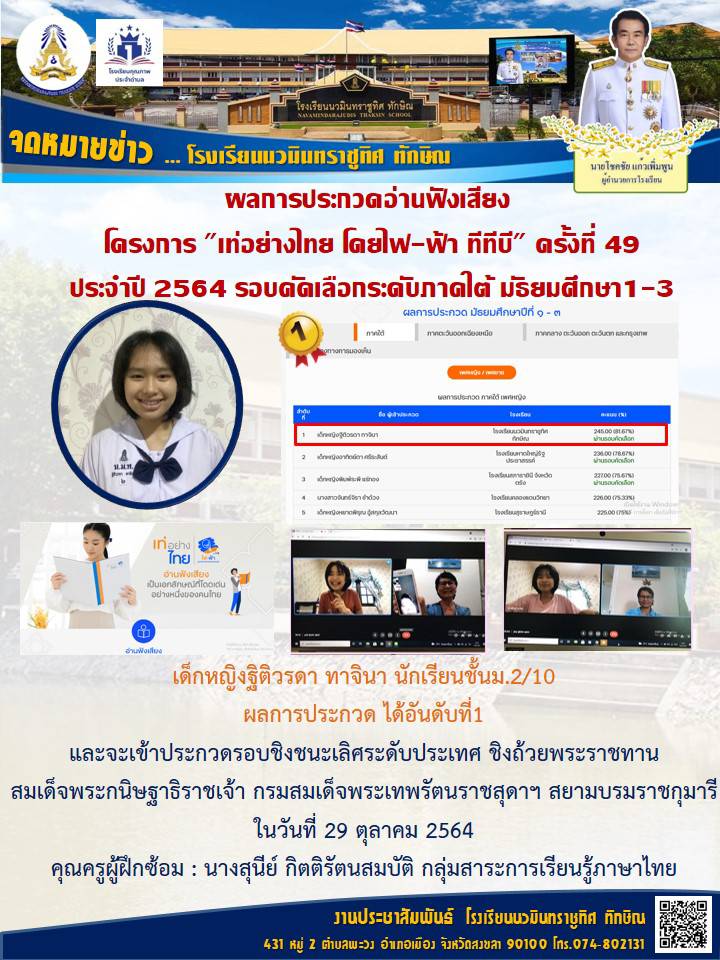 จดหมายข่าววันที่ 7 ต.ค. 2564 ฉบับที่ 2