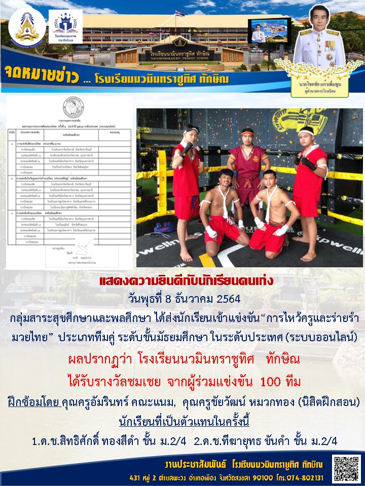 จดหมายข่าววันที่ 8 ธ.ค. 2564 ฉบับที่ 1